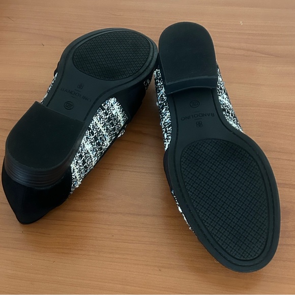 Bandolino Black and White Tweed Loafers - Picture 14 of 14